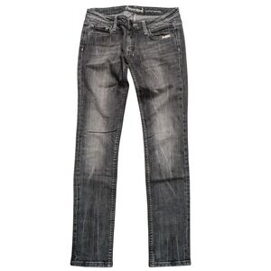 ANONAME Womens‎ 28 Skinny Jeans Black Gray Faded Wash Premium Denim